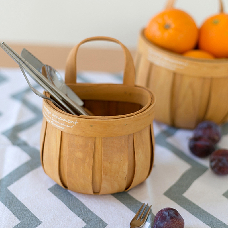 FranzöSischer Aufbewahrungskorb Holz HäNgender Organizer Kleine Sache