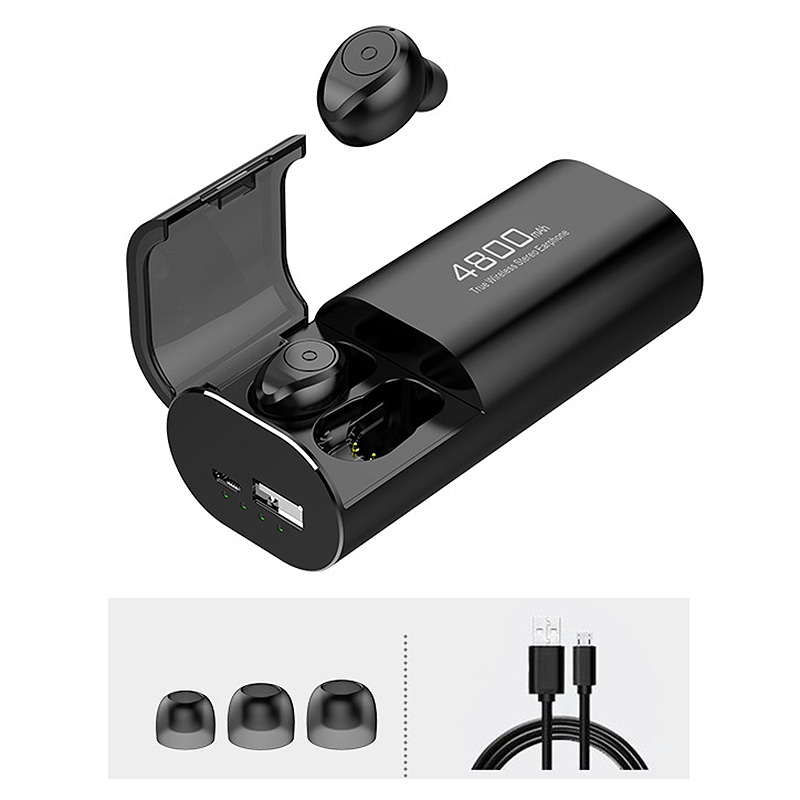 5X(Wireless Bluetooth 5.0 Headphones with 4800MAh Charging Case [As