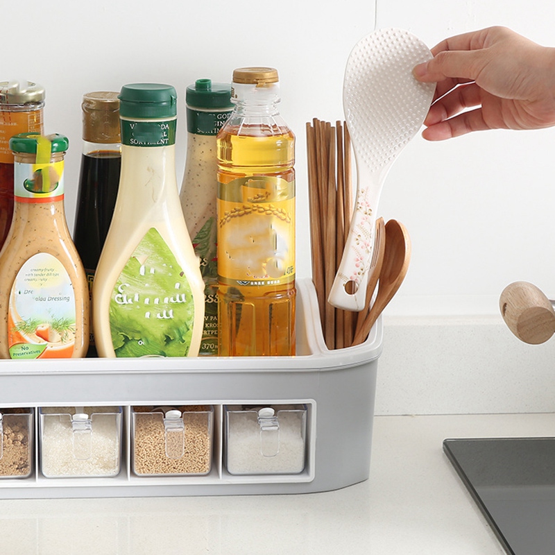 Estante de Especias Multicapa Caja de Condimentos de Cocina Estante de