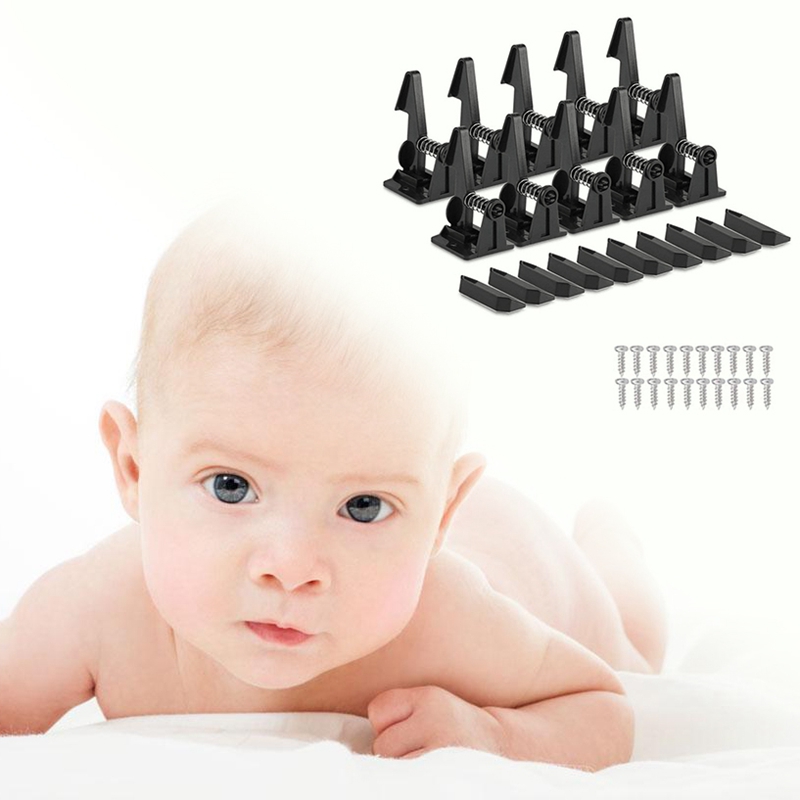 10 StüCk SchlöSser Kindersicherung Riegel SchräNke Schubladenschloss