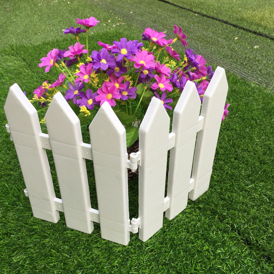2X(20 StüCk Plastikzaun Innenhof Innengarten Zaun Kindergarten