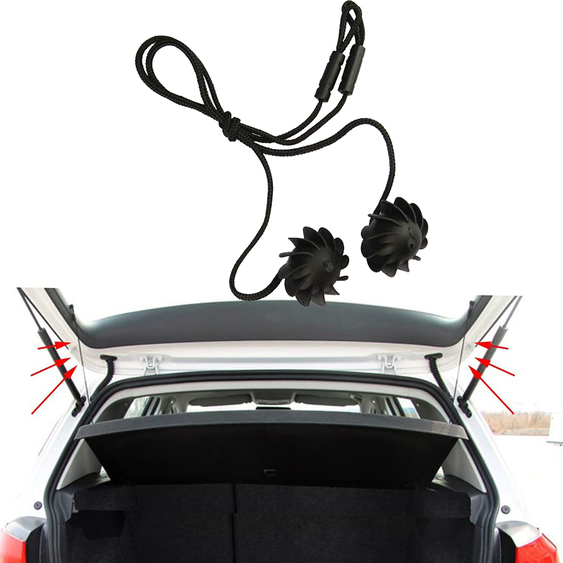 2Pcs Hatchback Parcel Shelves Trunk Lid Back Shelf String Holding Strap