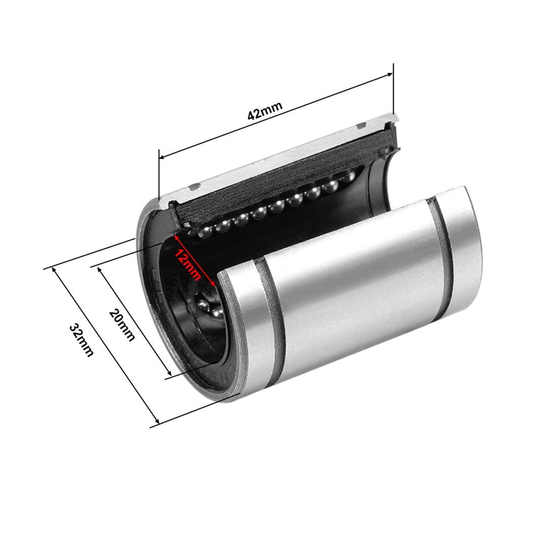 Linear Ball Bearings Open Type,20mm Bore Dia,32mm OD,42mm Length