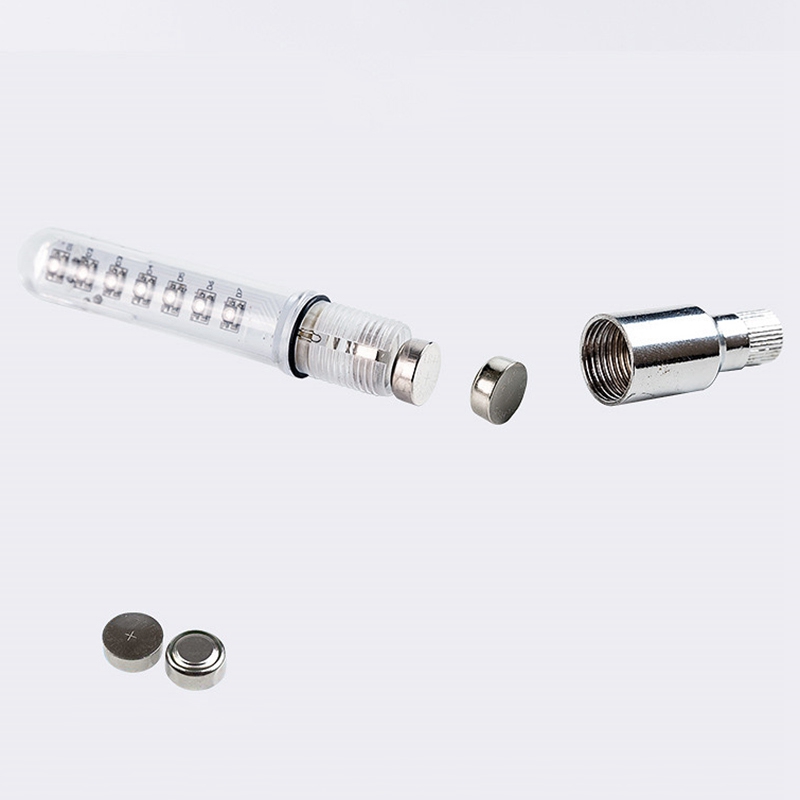 10X(A08 Bike Tire Valve Stem Light LED Waterproof Bicycle Wheel Lights