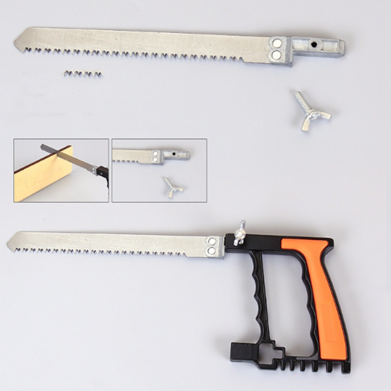 Mini Handheld Hacksaw Set, 15In1, Multi Purpose, with 8 HSS Steel Saw