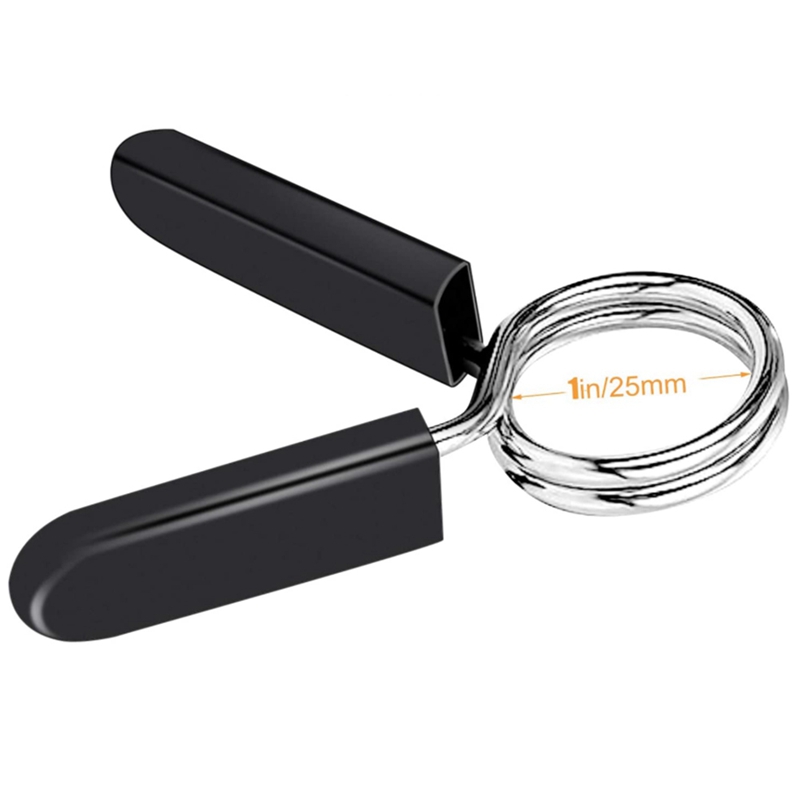 10 Pack Barbell Clip Clamps for Standard Weight Bar, Spring Lock