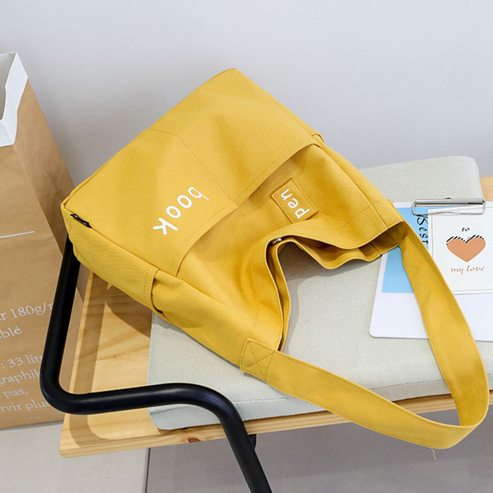 Bolso escolar de moda para damas color liso bolso escolar de hombro único mujer7470 - Imagen 13 de 21