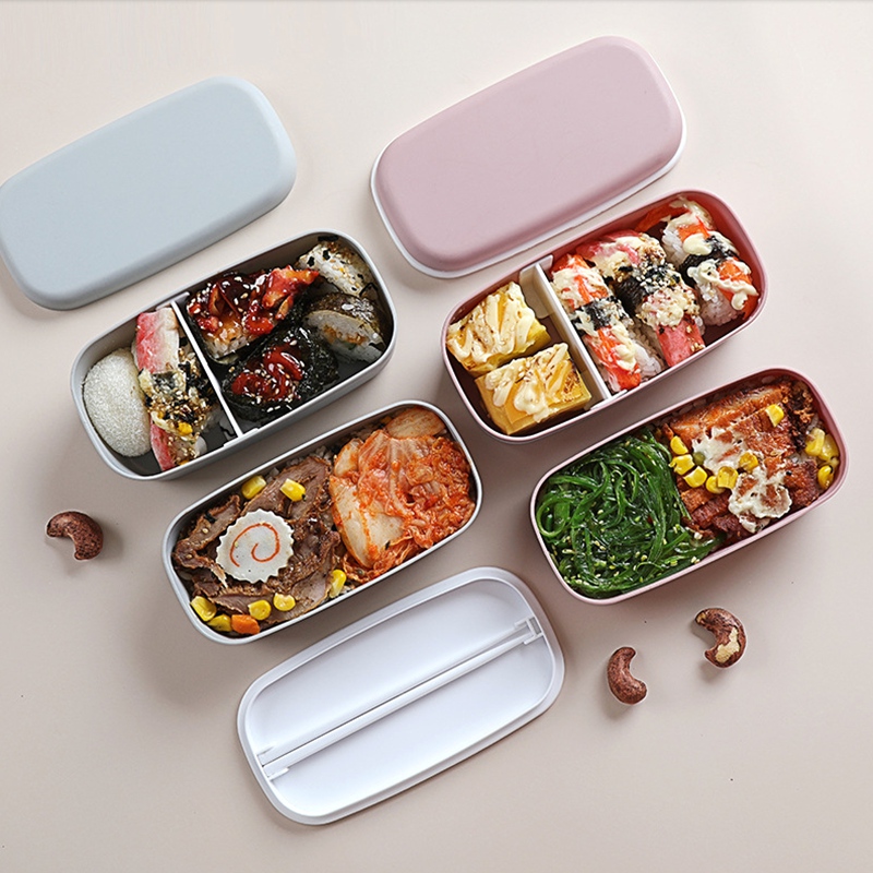 Boîte Repas En Acier Inoxydable à 3 Compartiments – Gamelle Adulte Avec Couverts Inclus – Étanche Et Micro-ondable