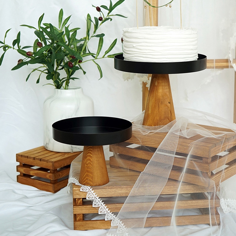 Assiette A Gateau En Bois Plateaux De Service Alimentaires Creatifs Multi Ulti U Ebay