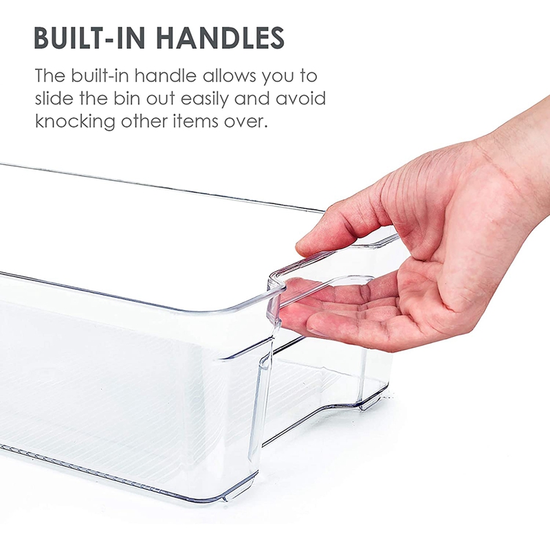 Paquete de 4 Contenedores Grandes de PláStico Transparente para