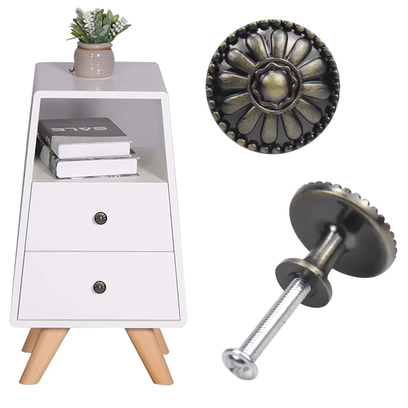 6 Piezas de Perillas de Armario de 22 Mm, Tiradores Redondos de Tirador