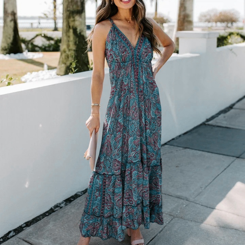 backless maxi dress boho