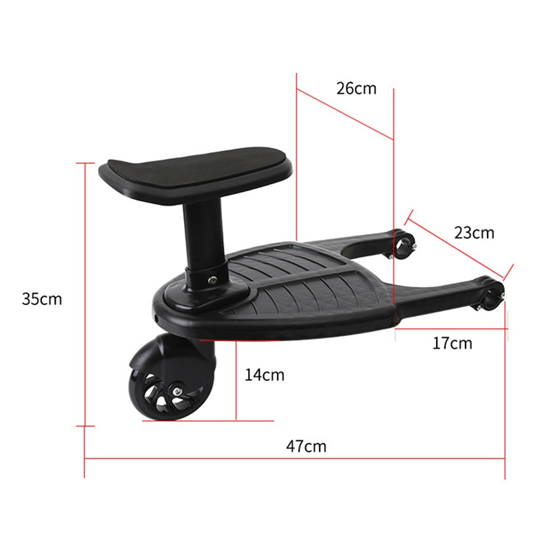 Cochecito de Bebé Cto con Ruedas Tablero para NiñOs Buggy Tablero de Ruedas T4M8 - Imagen 11 de 21