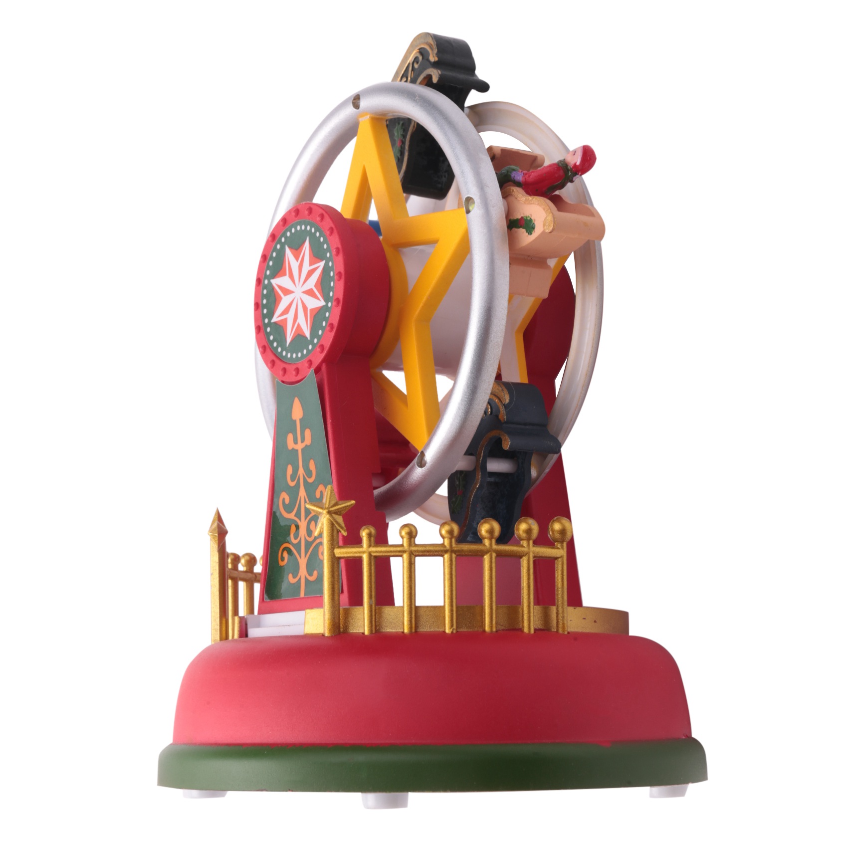 Xmas Glowing Music Carousel Wheel Christmas Gifts Christmas Eve8861 - Picture 9 of 11