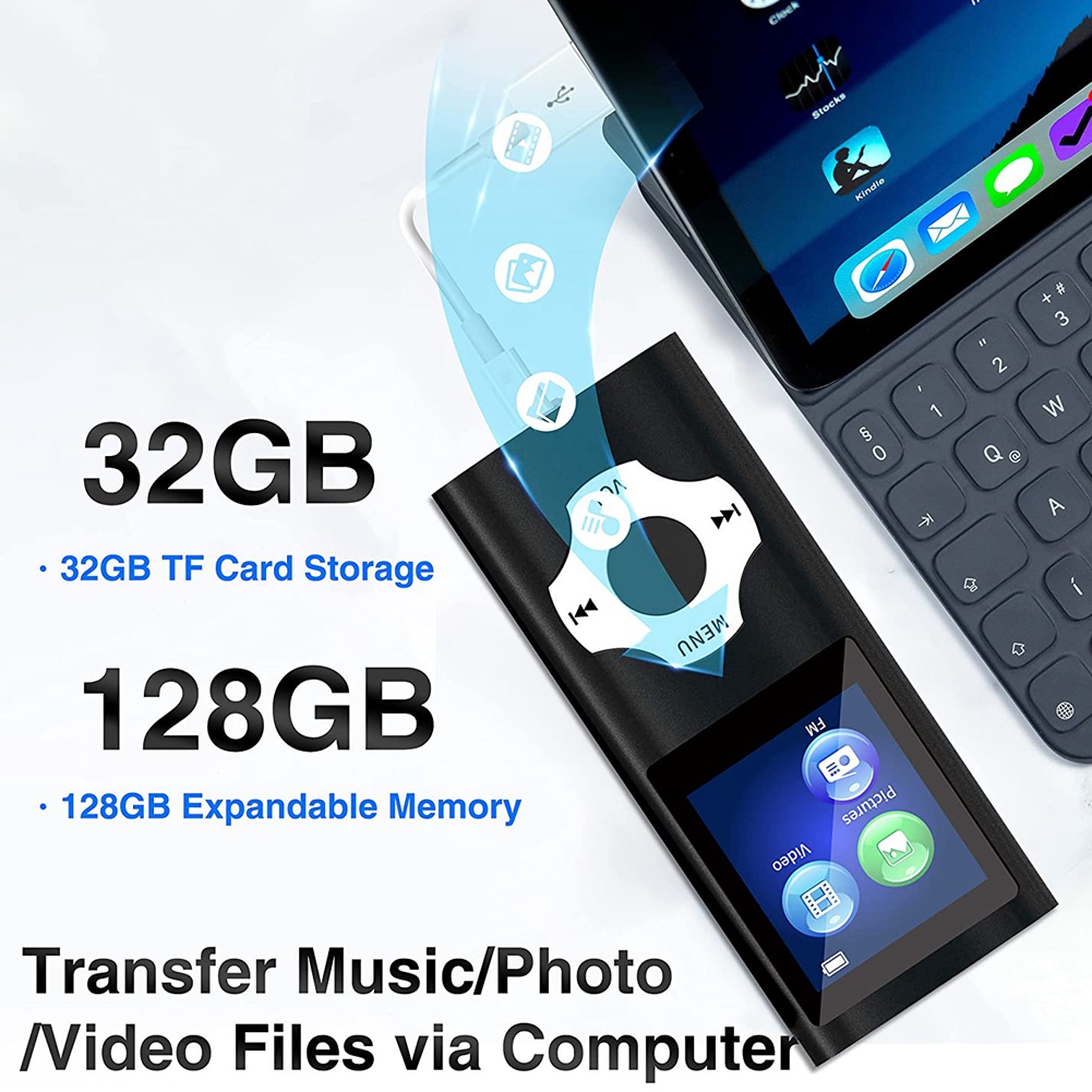 MP3 Music Player with Bluetooth 5.0,Portable HiFi Music Player /Video/Photo8748 - Bild 3 von 15