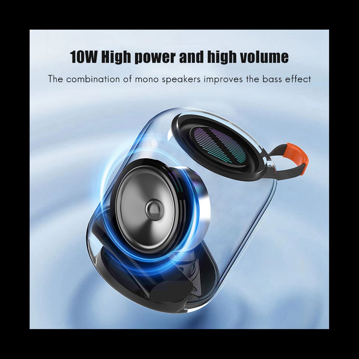 2X 10W Portable WirelessBluetooth Speaker Subwoofer Sound Box With 2x-10w-portable-wirelessbluetooth-speaker-subwoofer-sound-box-with
