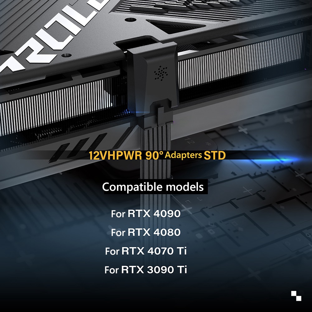 Power Supply Connector 16Pin(12+4PIN) ATX3.0 12VHPWR 450W Graphics Card GPU9553 - Afbeelding 16 van 21
