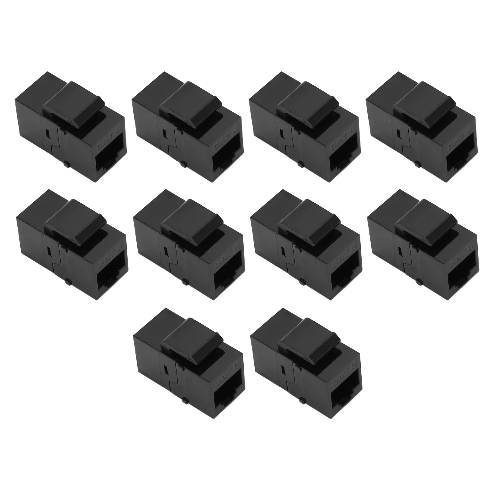 10Pcs RJ45 Connector Jack Cat6 Extension Coupler Ethernet Network6412 - Afbeelding 10 van 25