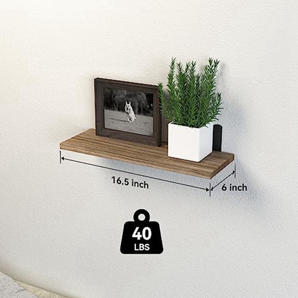 Floating Shelves,Wooden Floating Shelves for Wall Decor, Wall Mounted3597 - Bild 16 von 19