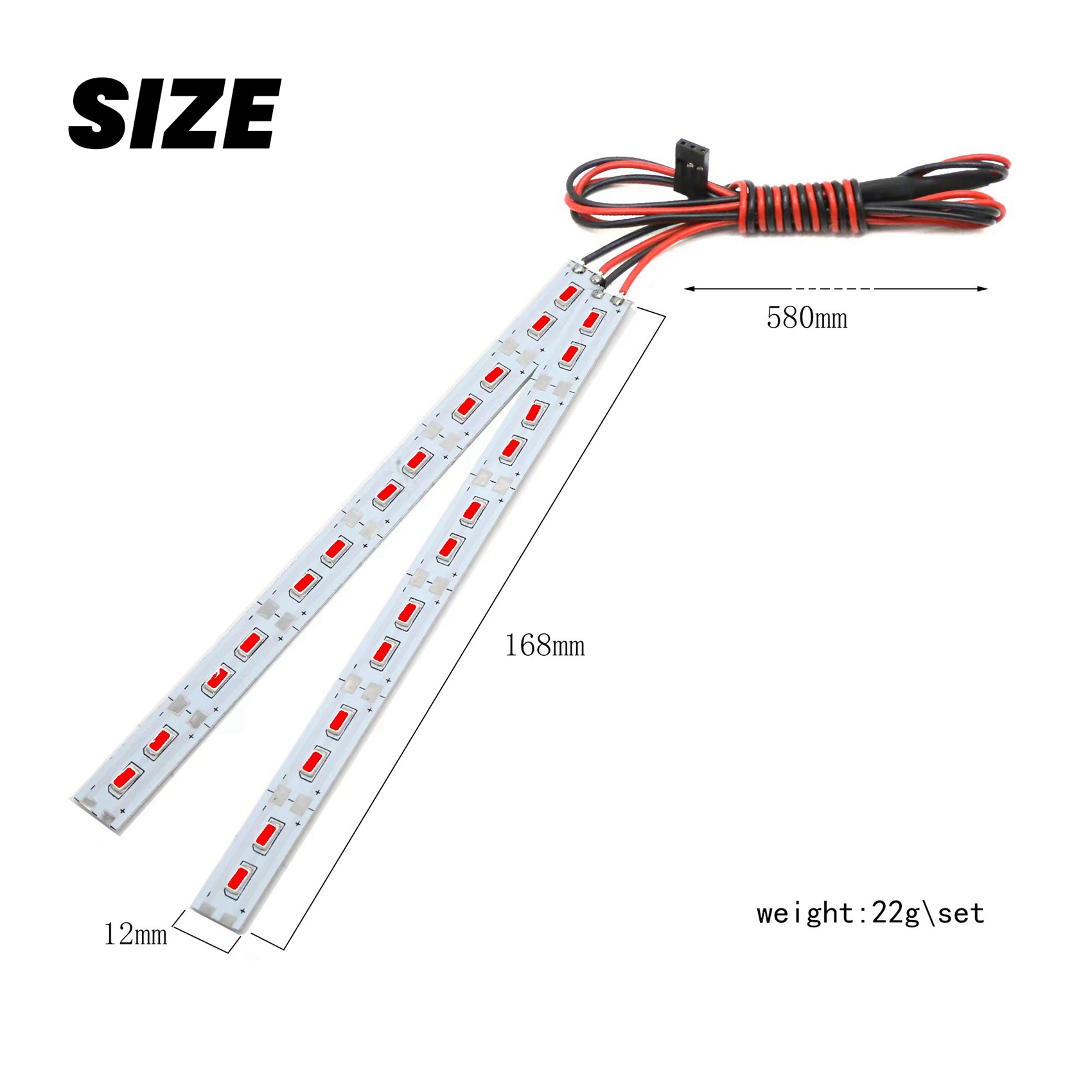24 LED Châssis LumièRe MéTal LED Bande 6 V pour 1/10 1/8 RC Voiture Chenill8318 - Photo 8/22
