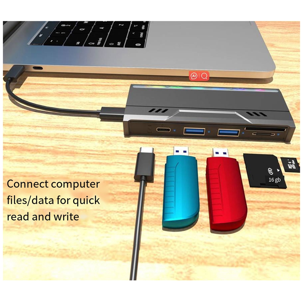 Multifunctional M.2 Hard Drive Enclosure Supports TF/S D Card NVME/NGFF5483 - Afbeelding 19 van 21