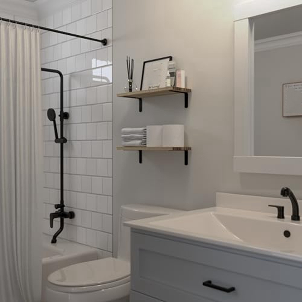 Floating Shelves,Wooden Floating Shelves for Wall Decor, Wall Mounted3597 - Bild 6 von 19