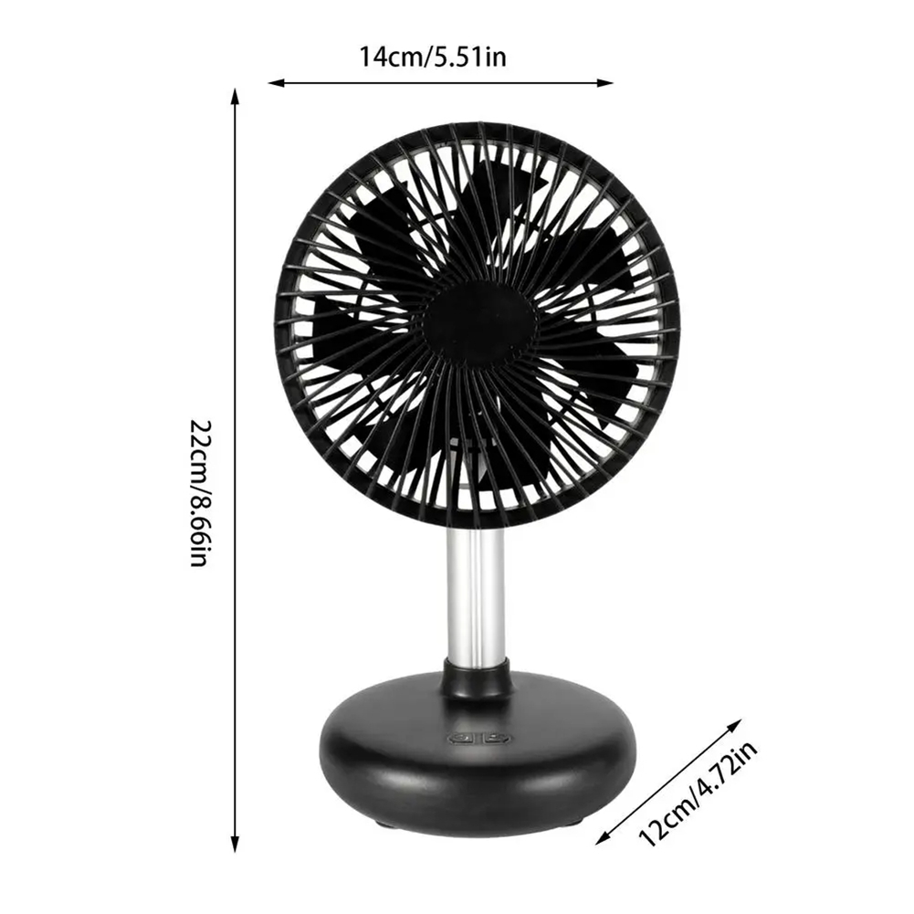 Mini Oscillating Fan USB Rechargeable Portable Battery-Operated Table Fan3832 - Picture 7 of 21
