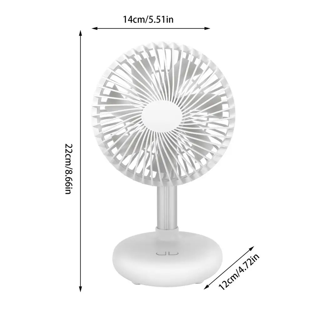Mini Oscillating Fan USB Rechargeable Portable Battery-Operated Table Fan3832 - Picture 10 of 21