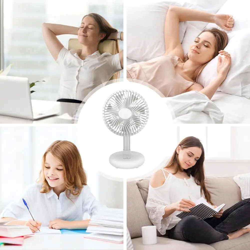 Mini Oscillating Fan USB Rechargeable Portable Battery-Operated Table Fan3832 - Picture 13 of 21