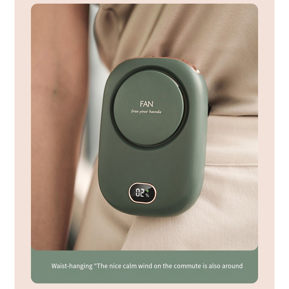 Portable Hanging Neck Fan, 2000mAh Wearable Mini Fan, Battery Operated USB9707 - Picture 6 of 31