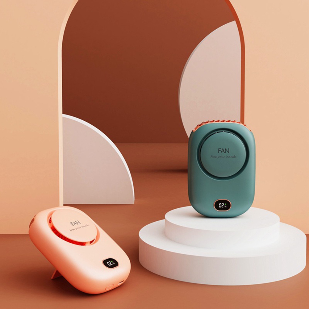Portable Hanging Neck Fan, 2000mAh Wearable Mini Fan, Battery Operated USB9707 - Picture 9 of 31