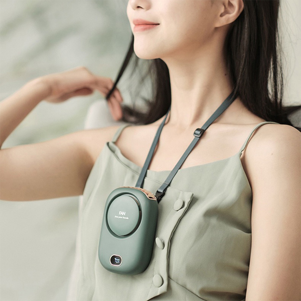 Portable Hanging Neck Fan, 2000mAh Wearable Mini Fan, Battery Operated USB4024 - Picture 10 of 21