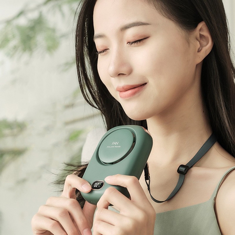 Portable Hanging Neck Fan, 2000mAh Wearable Mini Fan, Battery Operated USB4024 - Picture 20 of 21