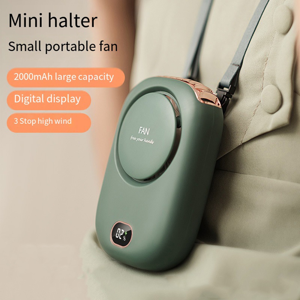 Portable Hanging Neck Fan, 2000mAh Wearable Mini Fan, Battery Operated USB4024 - Picture 21 of 21
