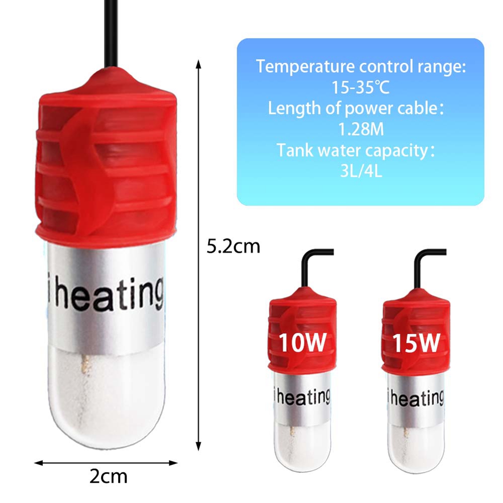 Mini-Aquarium-Heizstab, Mini-Heizung für Kleine Aquarien, USB-Ladethermosta8284 - Bild 17 von 17