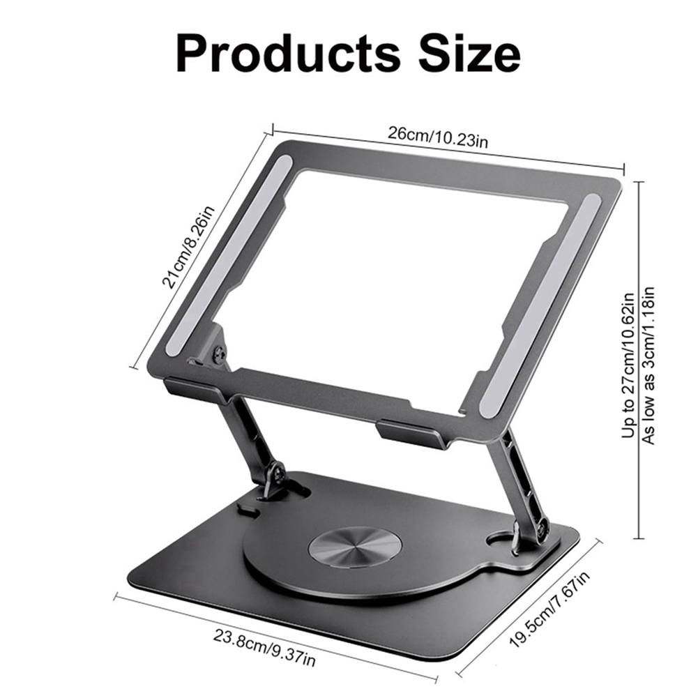 Lifting Heat Dissipation Computer Stand 360° Rotating Laptop Stand for Ipad7901 - Afbeelding 7 van 13