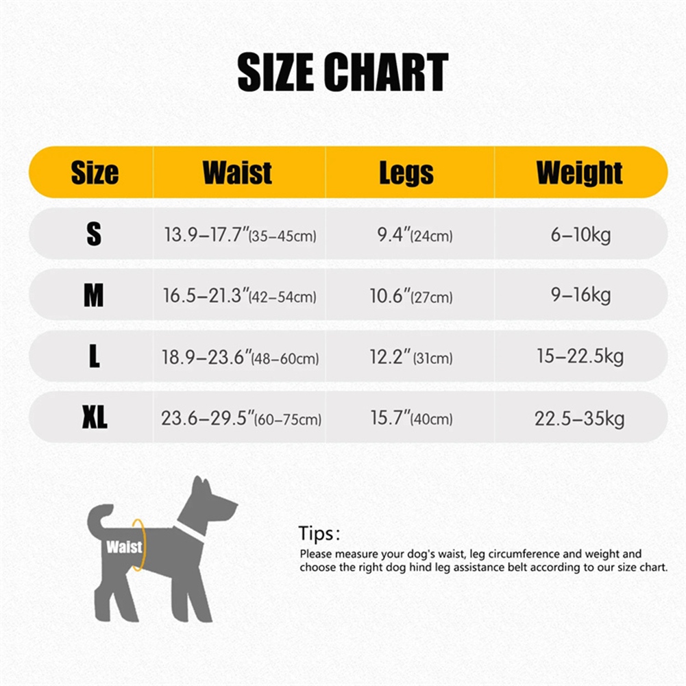 Adjustable Dog Sling Back Legs Hip Support Pet Dogs Aid Assist Tool for Aid7198 - Picture 12 of 29