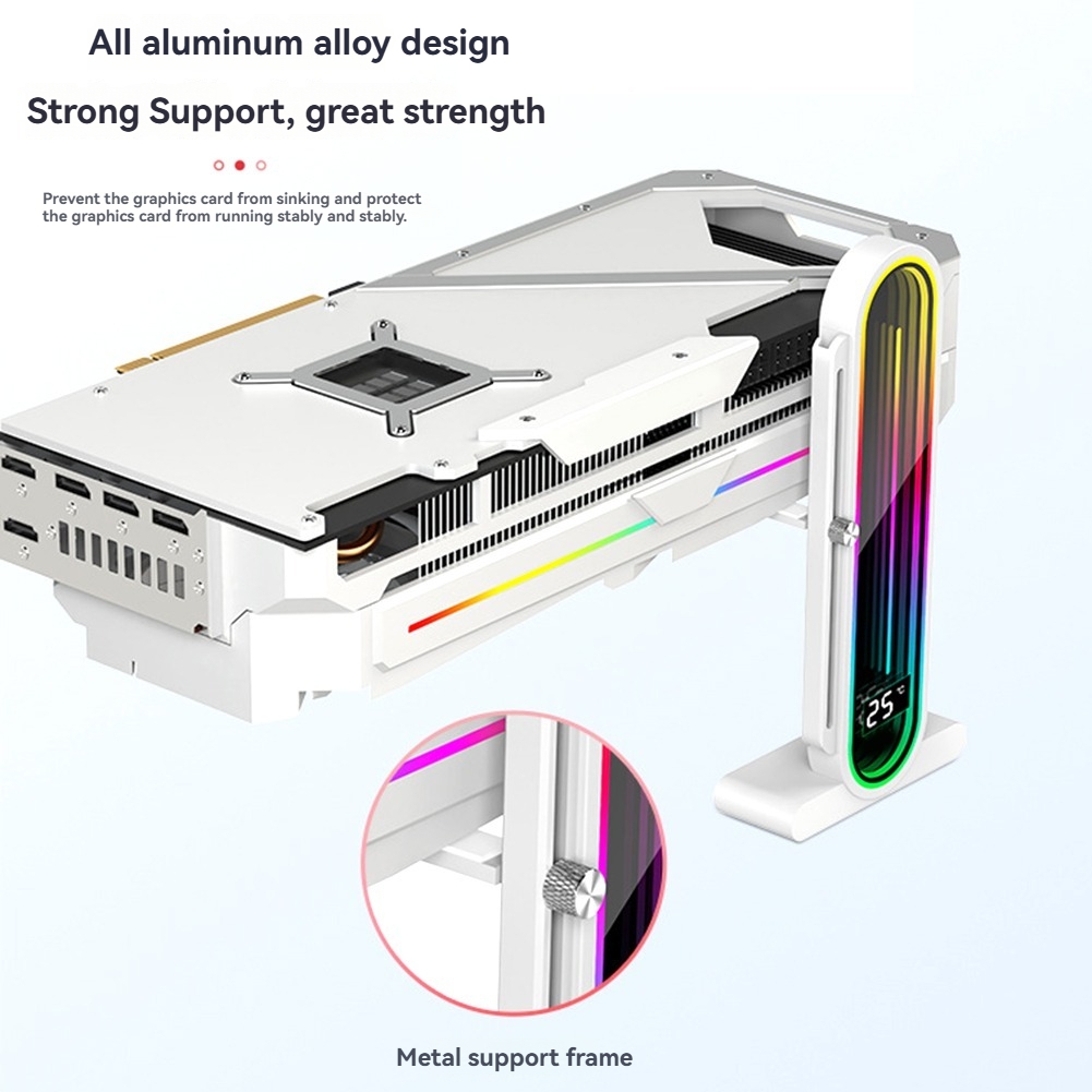 Graphics Card Anti-Sag Bracket with ARGB Sync, Temperature Display,9798 - Afbeelding 17 van 21