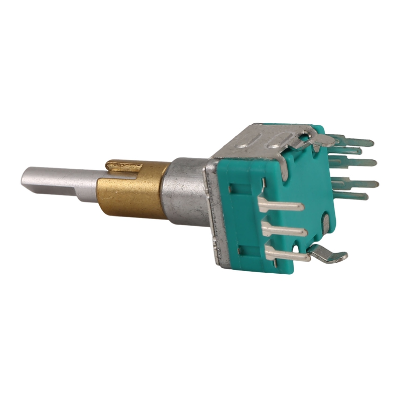 A50U EC11EBB24C03 Dual Axis Encoder with Switch 30 Positioning Number 15 Pulse Point Handle 25mm