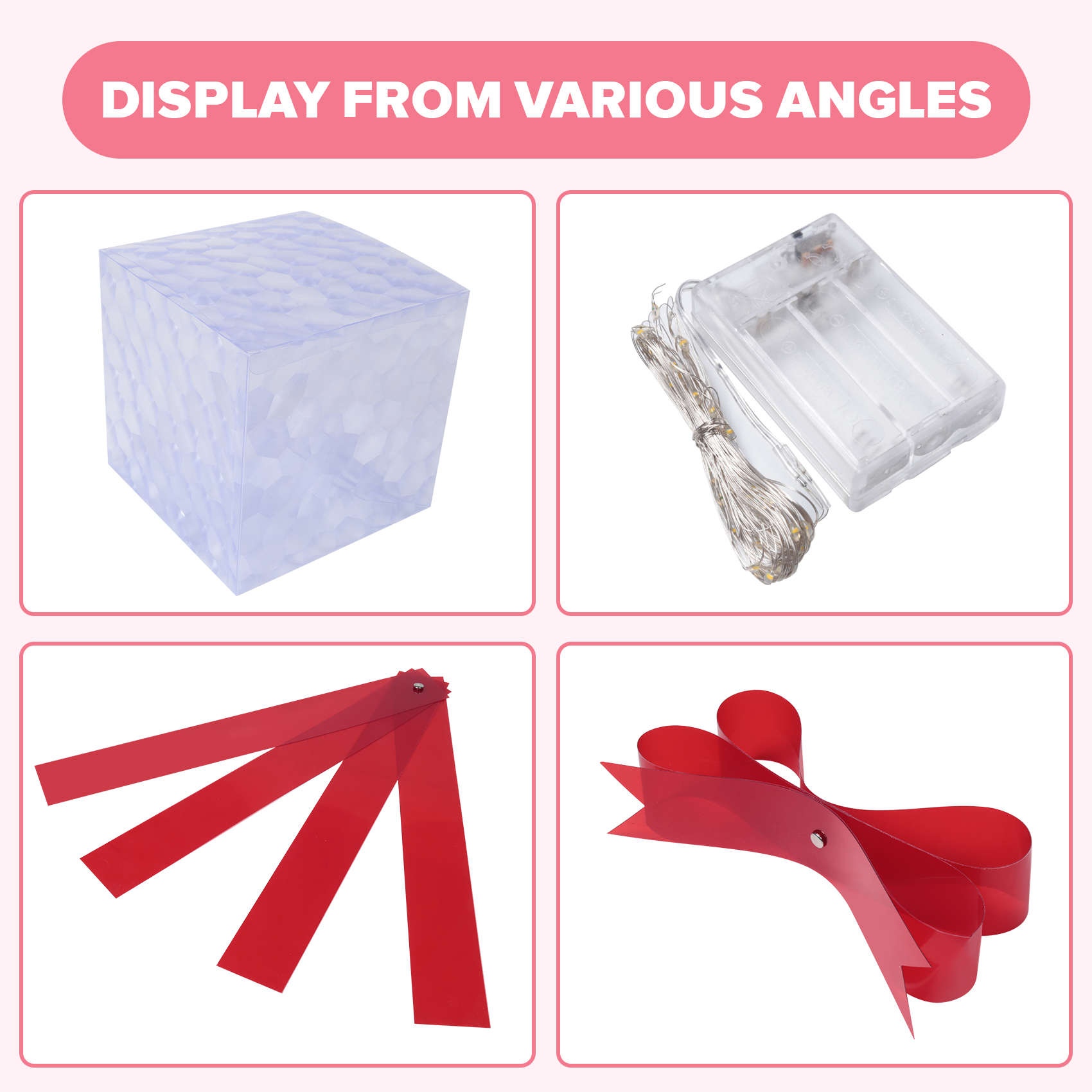 Christmas Glowing Gifts Box Decoration Ornament with Bow Lighting Box9668 - Picture 13 of 22