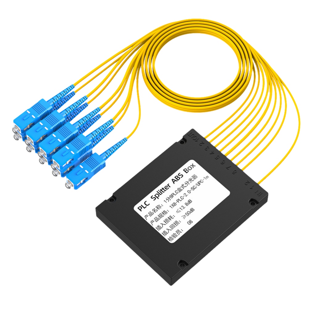 Fiber Optic Splitter Box ABS Box SC/UPC PLC Splitter Fiber Optical Splitter F8W5 - Photo 14/19