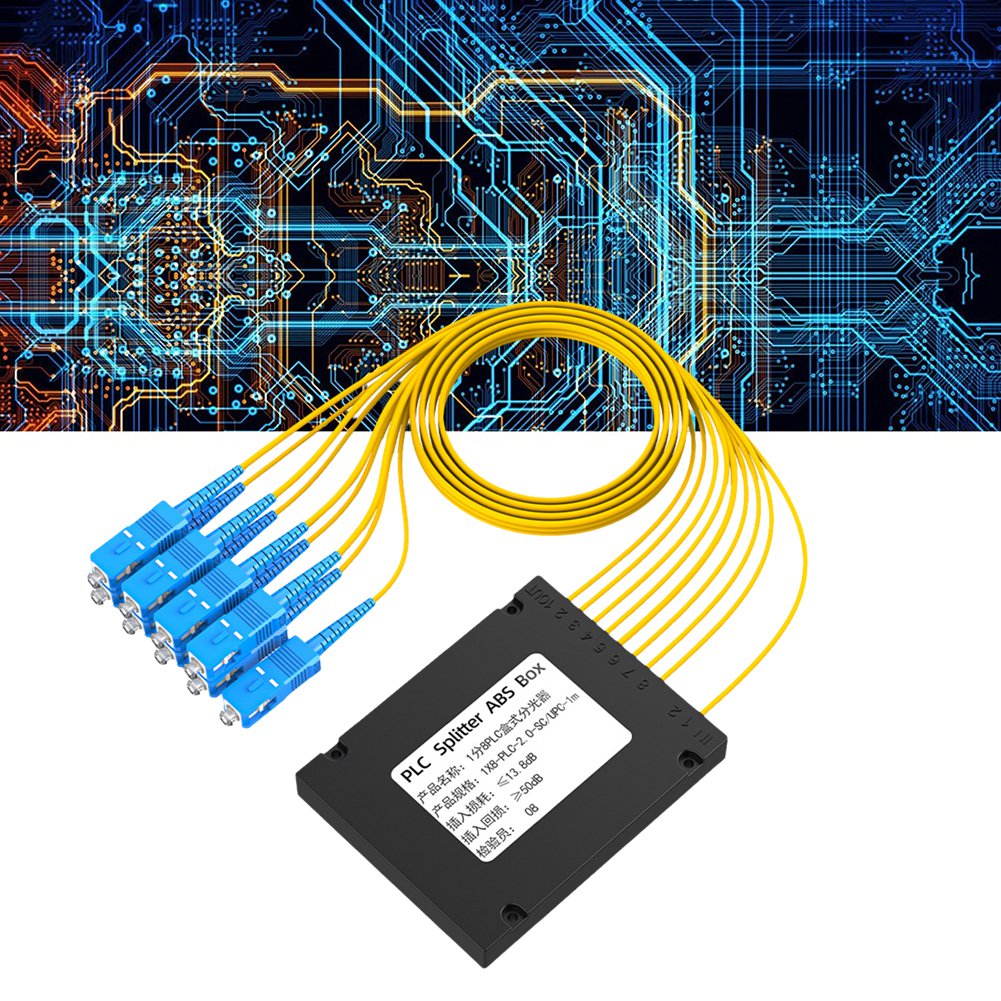 Fiber Optic Splitter Box ABS Box SC/UPC PLC Splitter Fiber Optical Splitter F8W5 - Photo 19/19