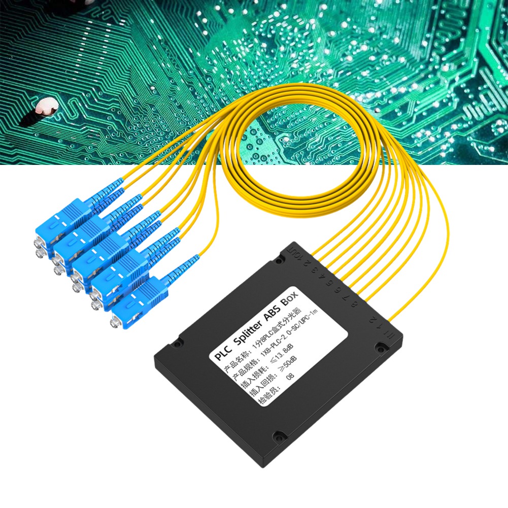 Fiber Optic Splitter Box ABS Box SC/UPC PLC Splitter Fiber Optical Splitter F8W5 - Photo 15/19